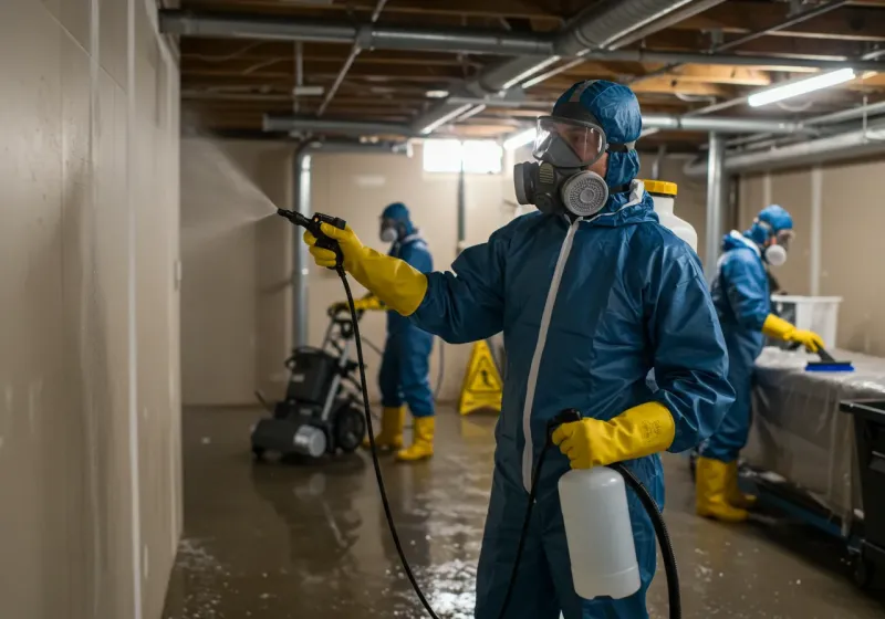 Basement Sanitization and Antimicrobial Treatment process in Valley Grande, AL